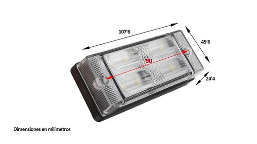 Luce posteriore LED luce retromarcia LCD 657