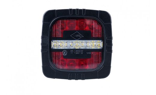 Fanale posteriore multifunzione (2 funzioni) LED 12/24V Lato destro o sinistro. Retromarcia e fendinebbia ROCA