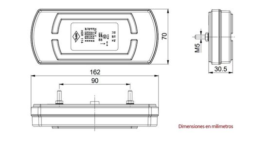 Fanale posteriore multifunzione 4 servizi Full Led CleoMAX