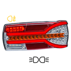 Carmen LED 12/24V Multifunktionsrücklicht rechts (Beifahrerseite) mit Stecker