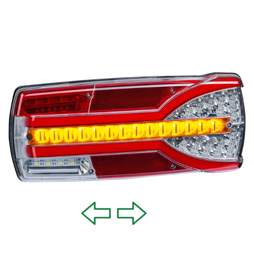 Carmen LED 12/24V Multifunktionsrücklicht rechts (Beifahrerseite) mit Stecker