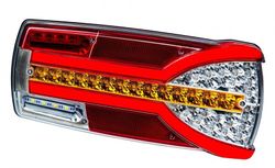 Fanale posteriore multifunzione Carmen LED 12/24V destro (lato passeggero) con connettore