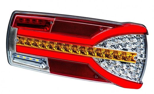 Fanale posteriore multifunzione Carmen LED 12/24V destro (lato passeggero) con connettore