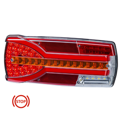 Fanale posteriore multifunzione Carmen LED 12/24V Sinistro (lato conducente) con connettore