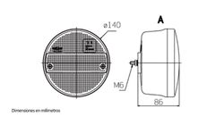 Fanale posteriore a led luce di posizione, freno e indicatore di direzione variabile SIM 3111