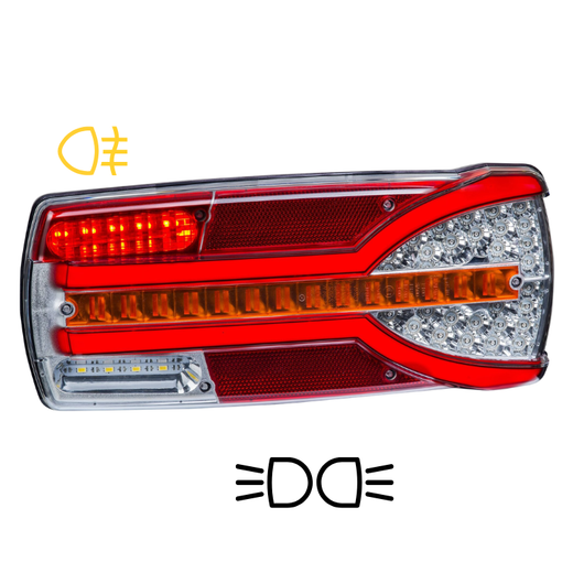 Carmen Multifunktions-LED-Rückleuchte 12/24V rechts (Beifahrerseite)