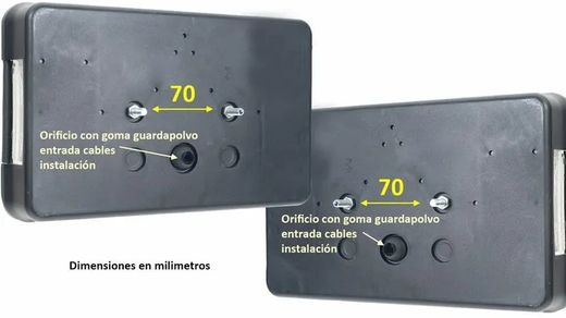RADEX-type multifunction rear trailer light (with reflex triangle). Left side (driver's side)(European driver's side)