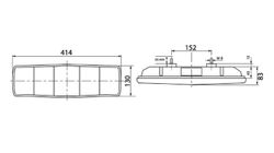 Multifunction rear light Renault type Vignal LC4