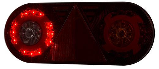 Luce posteriore multifunzione Stella LED 12/24 V destra (lato passeggero) per rimorchi e semirimorchi.