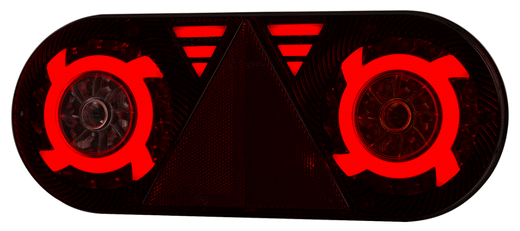 Luce posteriore multifunzione Stella LED 12/24 V destra (lato passeggero) per rimorchi e semirimorchi.