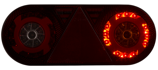 Luce posteriore multifunzione Stella LED 12/24 V destra (lato passeggero) per rimorchi e semirimorchi.