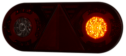 Luce posteriore multifunzione Stella LED 12/24 V destra (lato passeggero) per rimorchi e semirimorchi.
