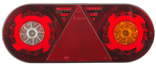 Luce posteriore multifunzione Stella LED 12/24 V destra (lato passeggero) per rimorchi e semirimorchi.