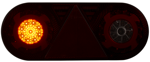 Luce posteriore multifunzione Stella LED 12/24 V sinistra (lato conducente) per rimorchi e semirimorchi.