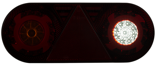 Luce posteriore multifunzione Stella LED 12/24 V sinistra (lato conducente) per rimorchi e semirimorchi.