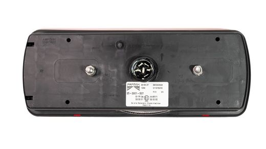 Trailer rear light with right triangle (passenger side) Ecopoint II without license plate light