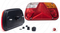 Fanale posteriore per rimorchio con triangolo riflettente 100% Led Sim 3149