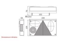 Right trailer rear light (passenger side) with fog light with 5-pin connector Sim 3139
