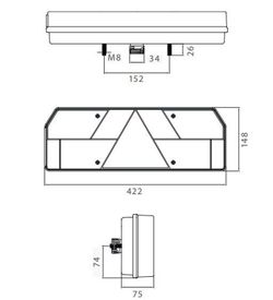 Europoint I trailer rear light