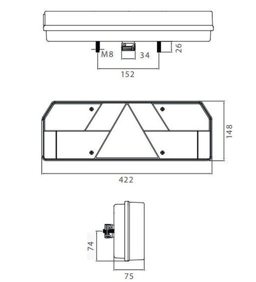 Europoint I trailer rear light