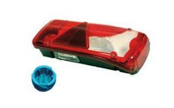 Trailer rear light with white and red dispersive triangle LC8T Vignal