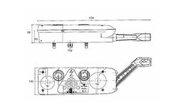 Taillight trailer triangle horn Led Hybrid Kögel