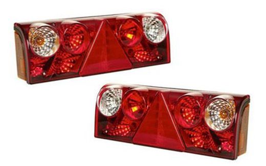 Hybrid triangle trailer rear light 5 Europoint II Schmitz connectors