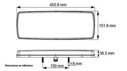 Taillight trailer triangle Led Lucidity