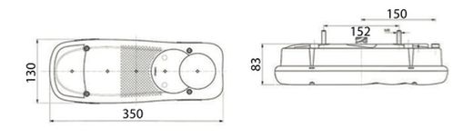Fanale posteriore Renault Cabstar Daf LF