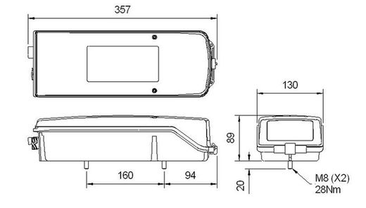 Fanale posteriore Volvo FH-FM anno 2005