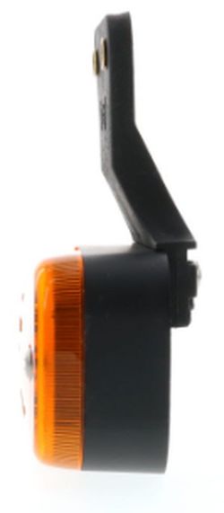 Pilota di posizione laterale color ambra vignale con retroriflettore e supporto dritto. Senza connettore (con pressacavo)