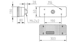 Taillights five services of large rear connector