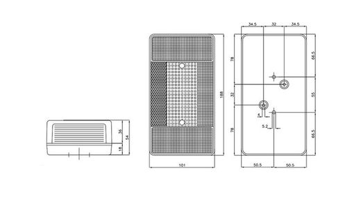 Luzes traseiras multifuncionais 5 serviços Ajba