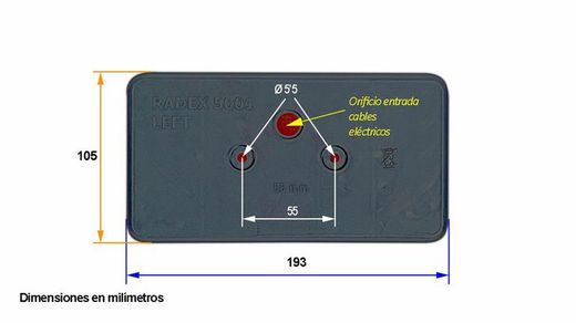 Multi-function taillights 5 services Radex