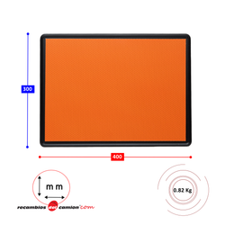 Stainless steel plate for dangerous goods without ADR numbers, V11 approval