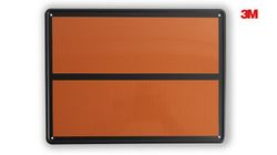 Placa de mercadorias perigosas com tarja sem números ADR Homologação V11