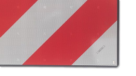 Plate V20 reflective outgoing loads high visibility homologated metallic