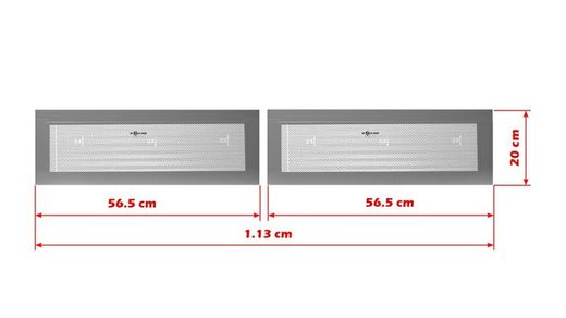 V6 long reflective high visibility vehicle signage plates (2 units)