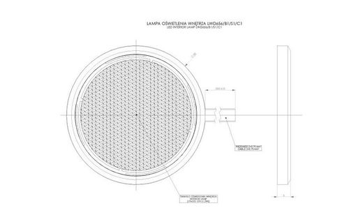 Runde Deckenleuchte LED 12/24v Horpol - Reduzierte Größe