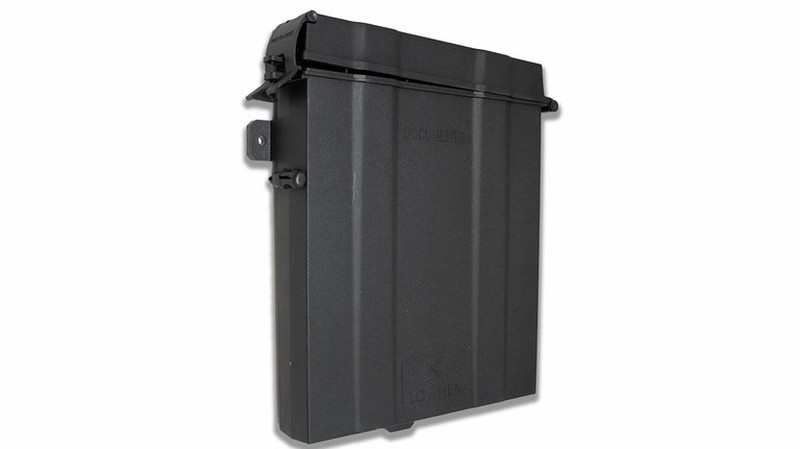 Porte document extérieur étanche en plastique noir pour camion
