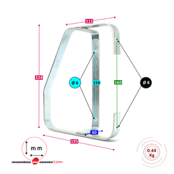 Protezione verticale in metallo per luci posteriori per rimorchi Horpol