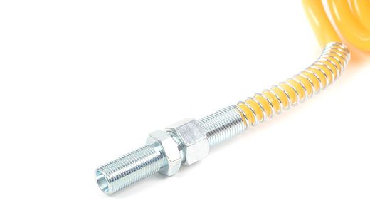 Male long spiral air brake fitting
