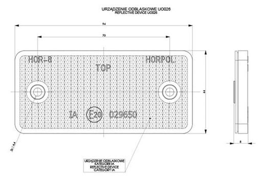 Reflex Ambar 44X94 Horpol-Schraubbefestigung