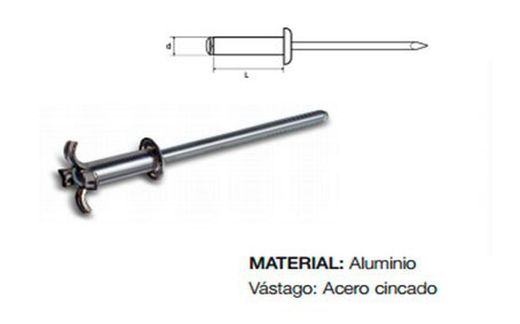 Standard head flower aluminum rivet