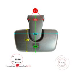 Specchio di protezione della ruota della portiera MAN TGX