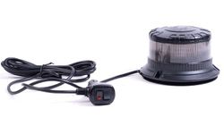 Hochleistungs-LED-Rundumleuchte mit gelbem Licht R65 Magnetsockel, Zigarettenanzünderanschluss 12/24 Volt