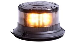Hochleistungs-LED-Rundumleuchte mit gelbem Licht R65 Magnetsockel, Zigarettenanzünderanschluss 12/24 Volt
