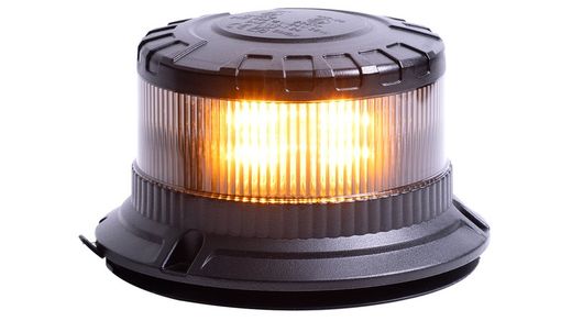 Hochleistungs-LED-Rundumleuchte mit gelbem Licht R65 Magnetsockel, Zigarettenanzünderanschluss 12/24 Volt