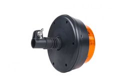 Flash LED âmbar rotativo Horpol para montagem em tubo (fechando com parafuso). Atende ao padrão R65 para uso em estrada.