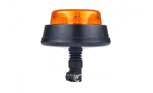 Flash LED âmbar rotativo Horpol para montagem em tubo (fechando com parafuso). Atende ao padrão R65 para uso em estrada.